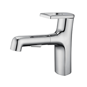 Pull Out Basin Faucet Chrome Basin Mixer
