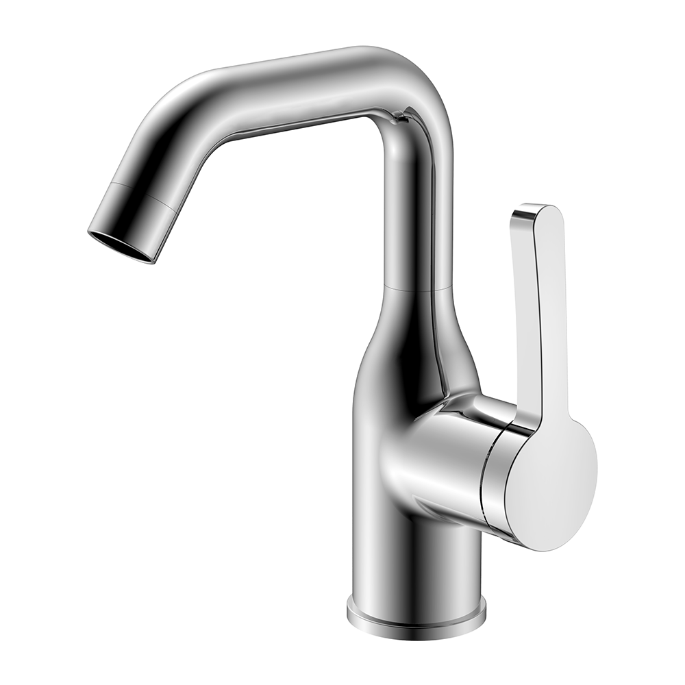 Complete Certification Chrome Brass Body Single Hole Hot And Cold Water Basin Mixer Tap Faucet